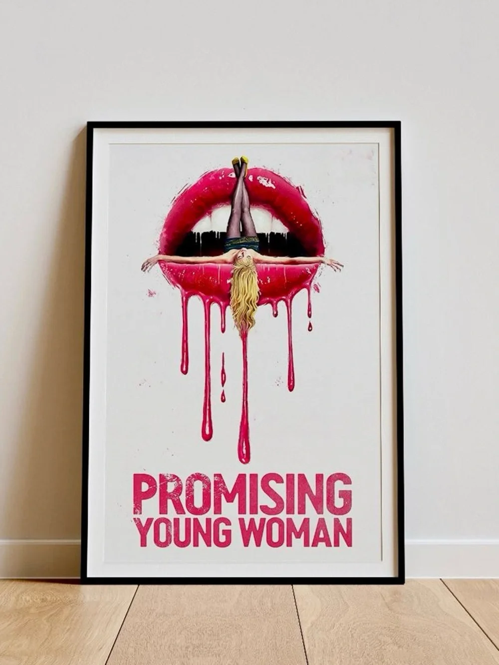 Promising Young Woman Lipstick Poster Print